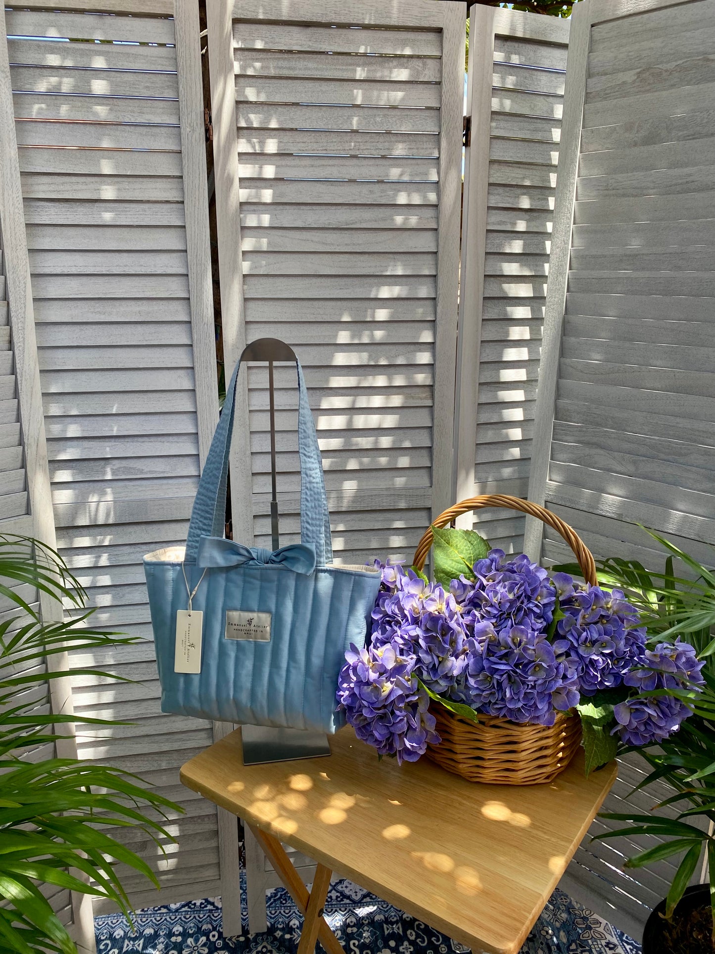 Mini Emely Tote - Solid Blue