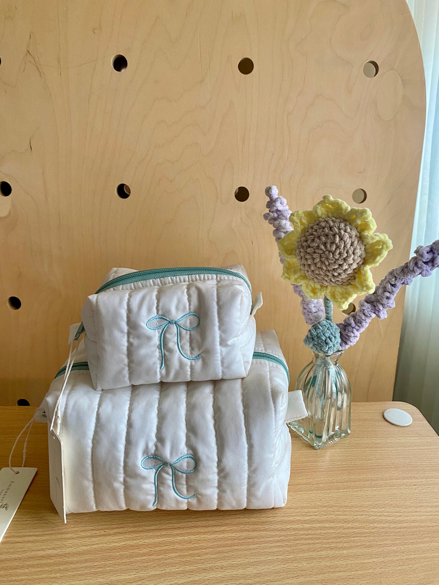 Mini Box Pouch - Blue Ribbon