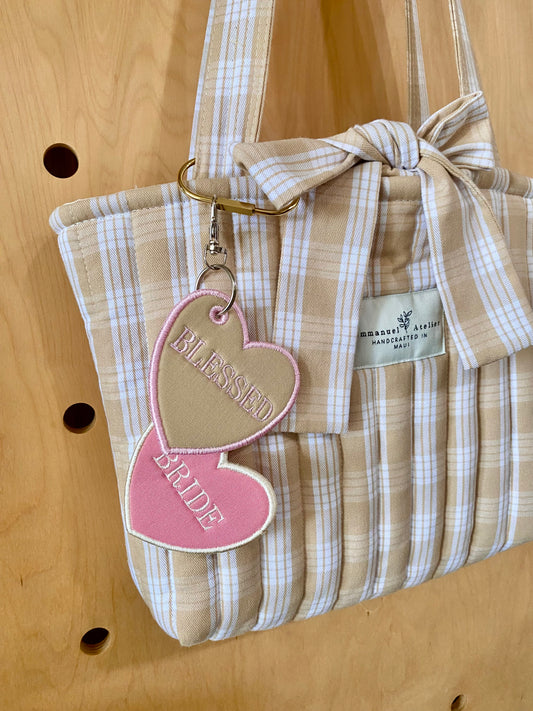 Personalized Heart <3 Bag Charm