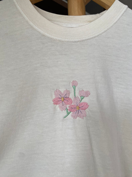 Cherry Blossom Cropped Tee