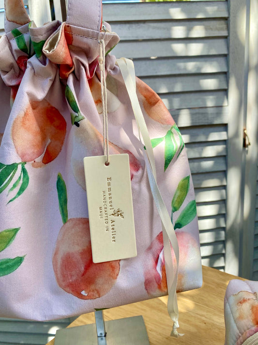 Drawstring Pouch - Peach