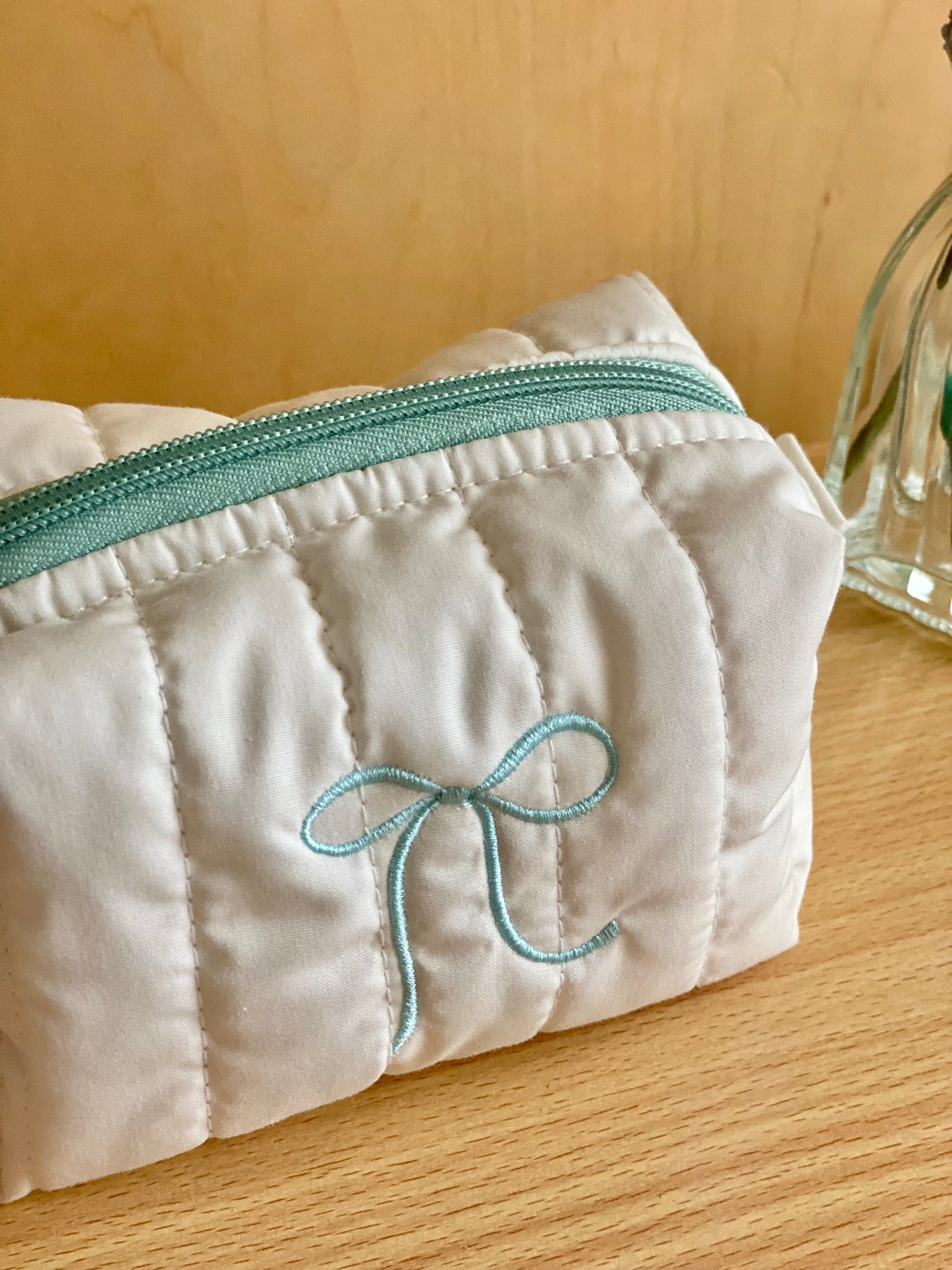 Mini Box Pouch - Blue Ribbon