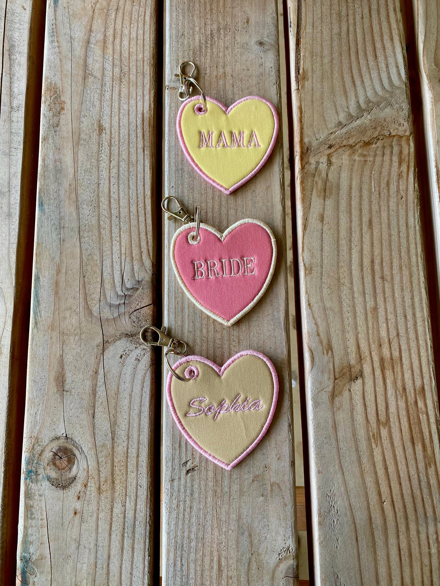 Personalized Heart <3 Bag Charm