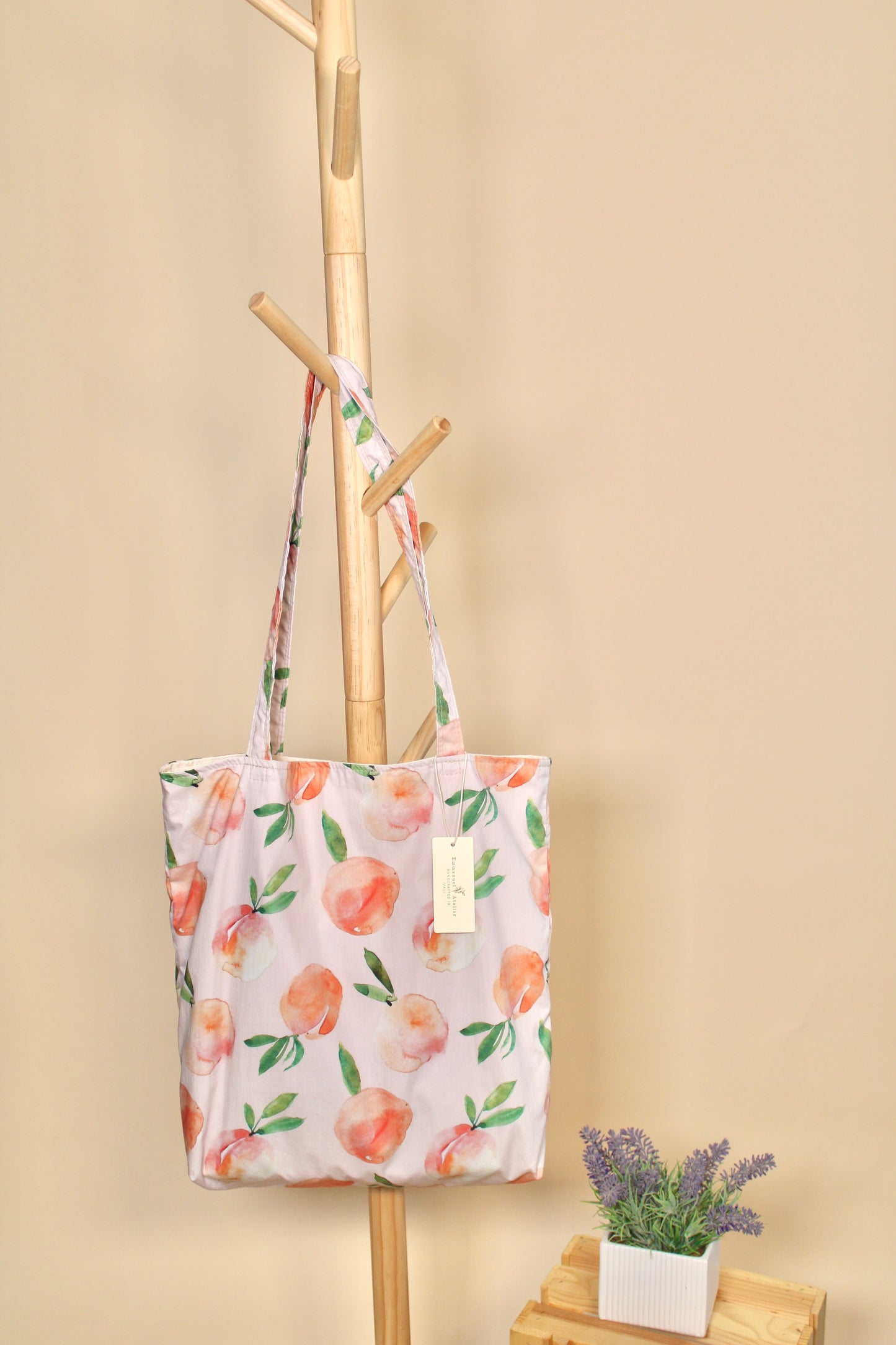 Relaxed Tote Bag - Peach