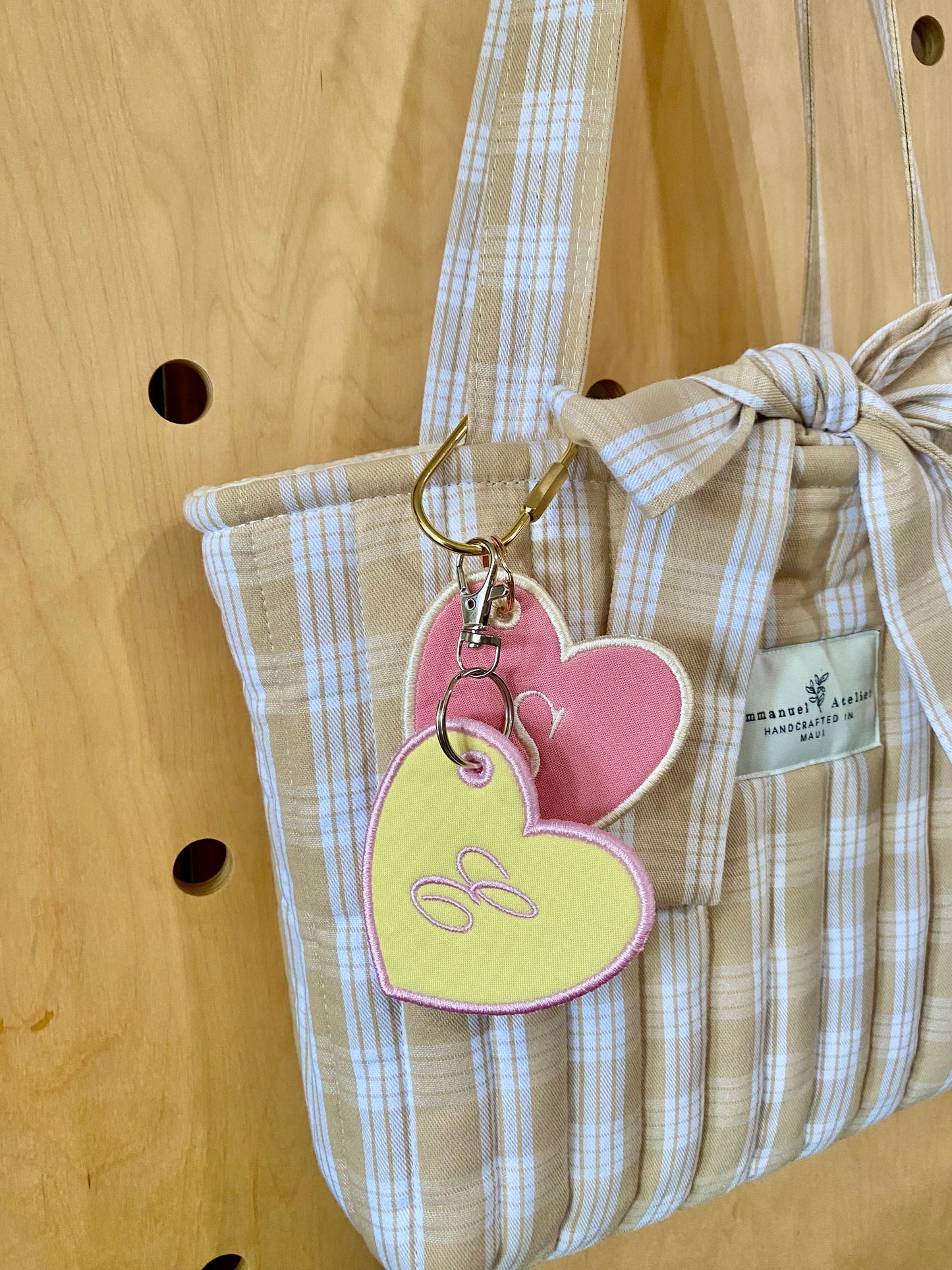 Letter Initial Heart <3 Bag Charm
