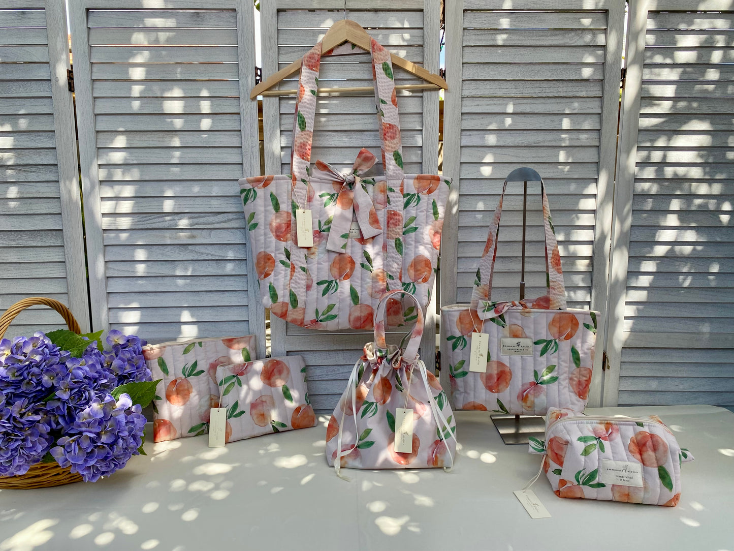 Drawstring Pouch - Peach