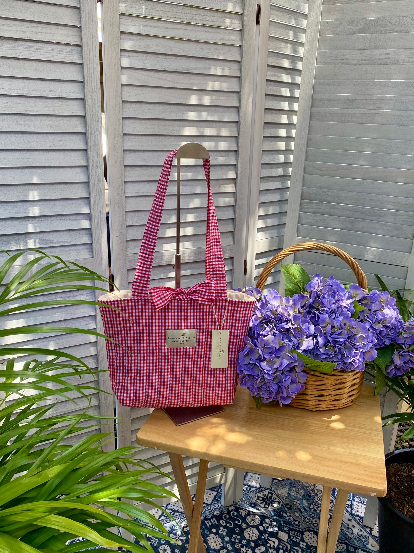 Mini Emely Tote - Red Gingham