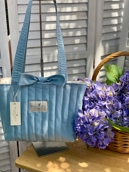 Mini Emely Tote - Solid Blue