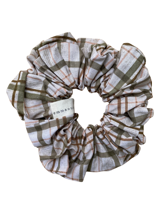 XL Oversized Scrunchie - Autumn Plaid