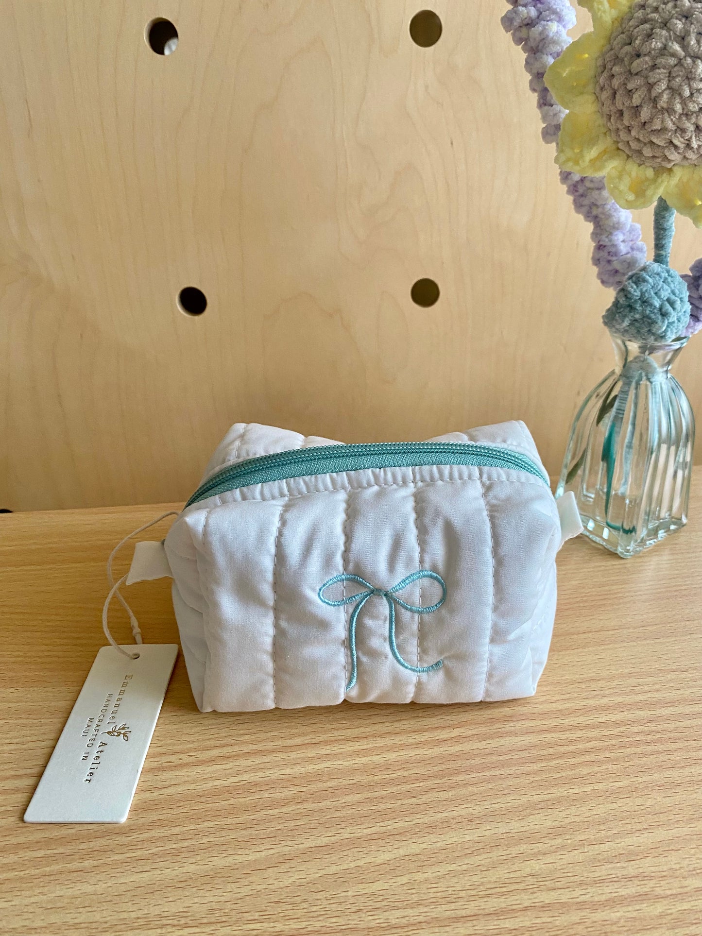 Mini Box Pouch - Blue Ribbon