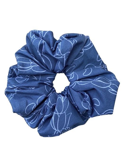 XL Oversized Scrunchie - Blue Pikake
