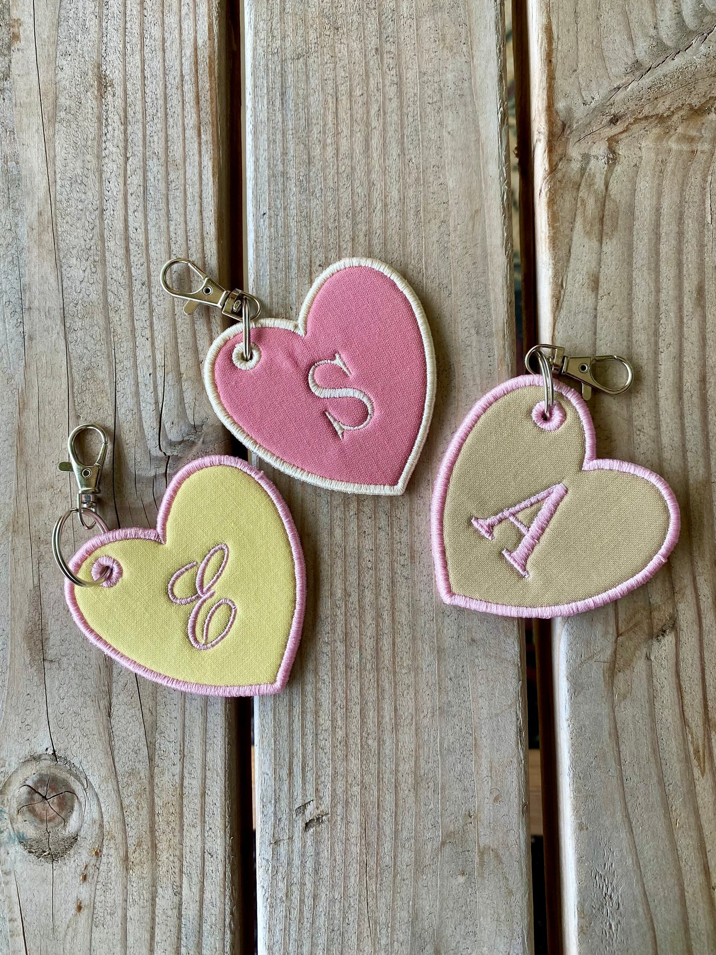Letter Initial Heart <3 Bag Charm