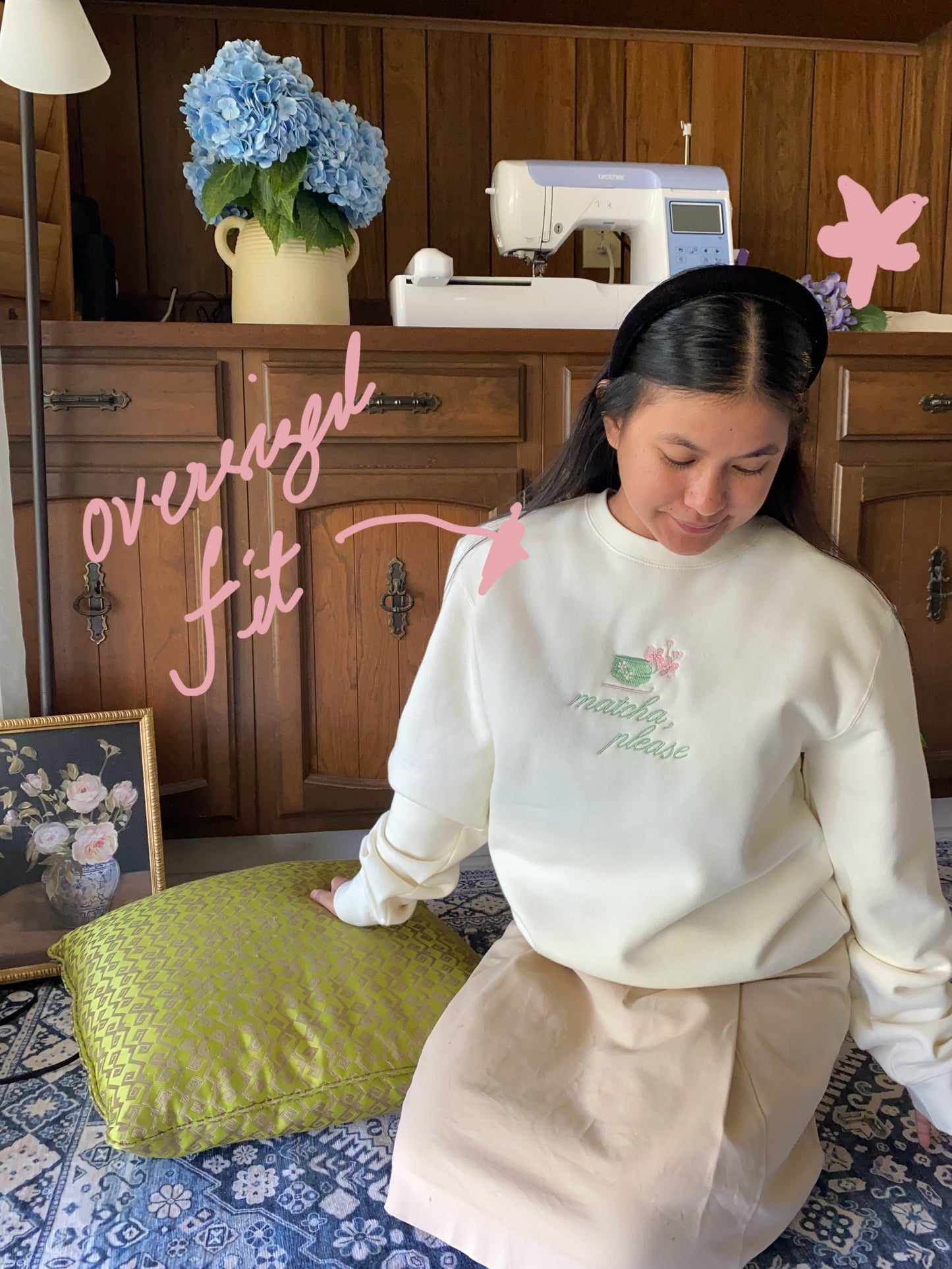 Matcha Please Oversized Crewneck