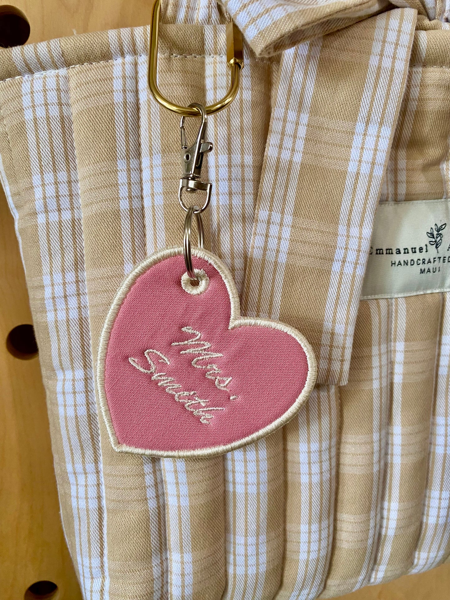 Personalized Heart <3 Bag Charm