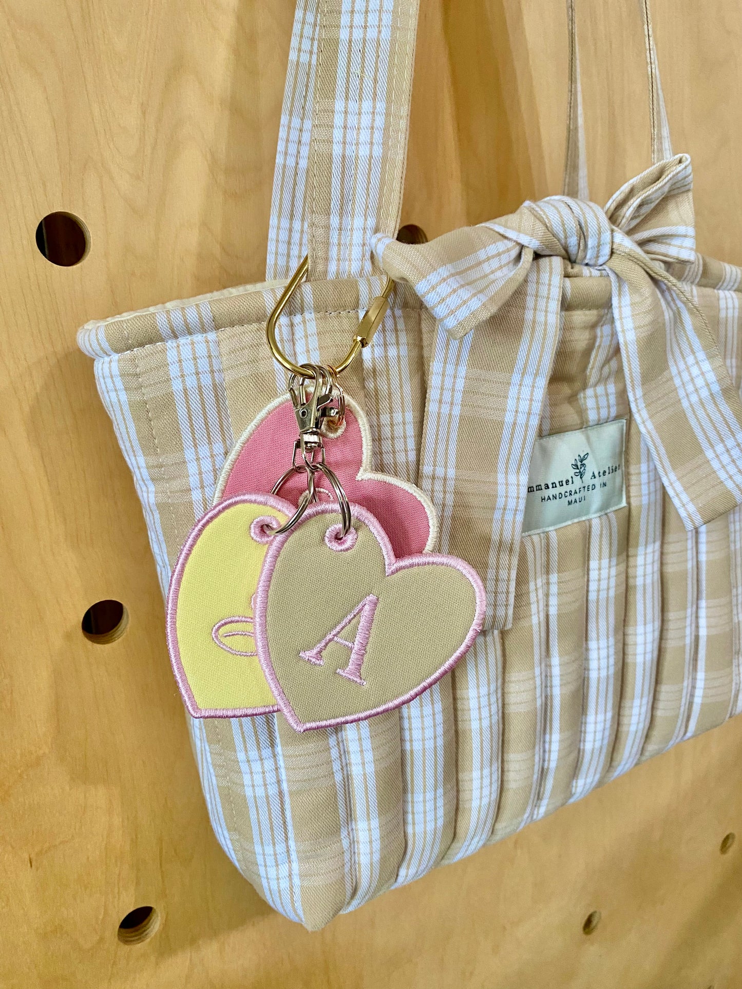 Letter Initial Heart <3 Bag Charm
