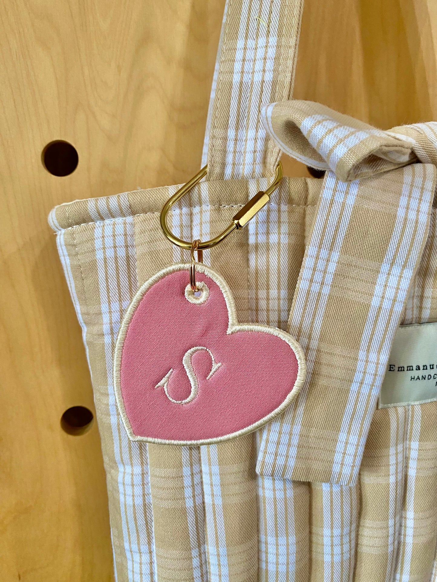 Letter Initial Heart <3 Bag Charm