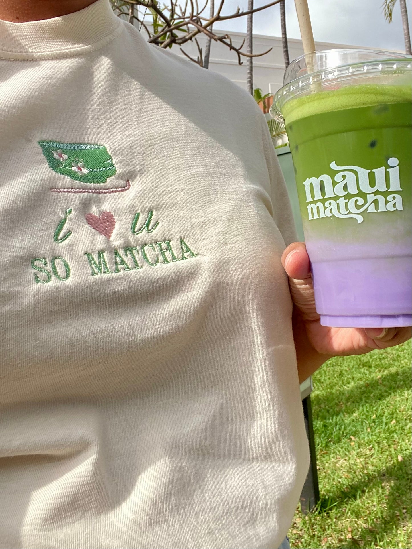 i <3 u So Matcha Cropped Tee