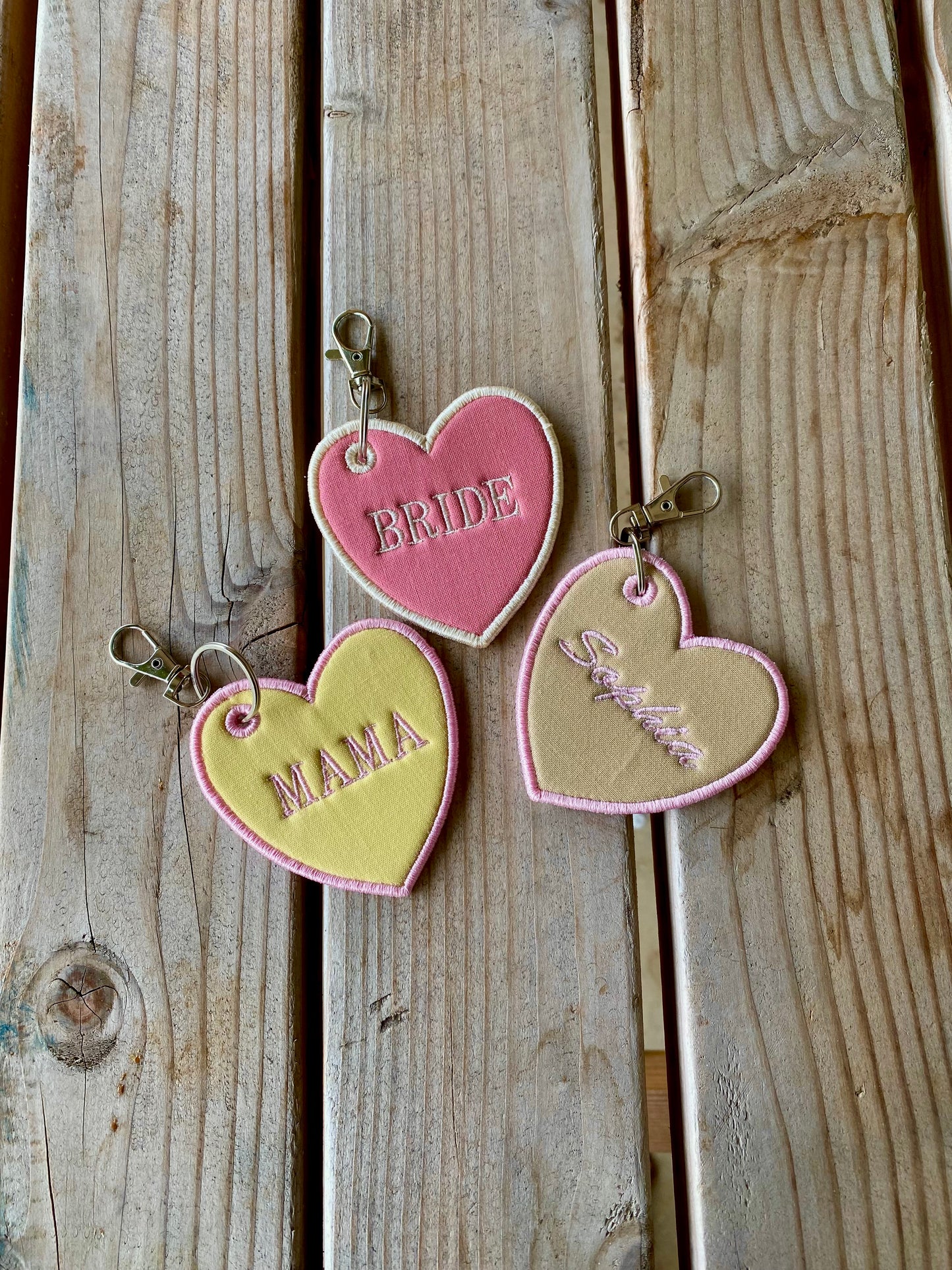 Personalized Heart <3 Bag Charm