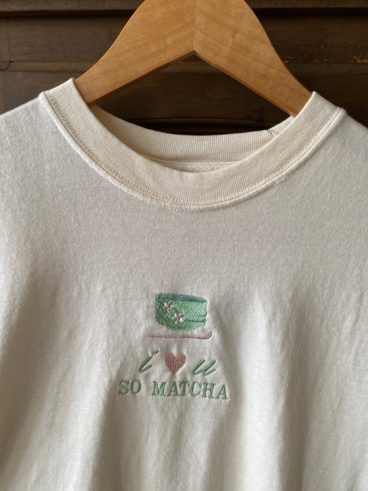 i <3 u So Matcha Cropped Tee