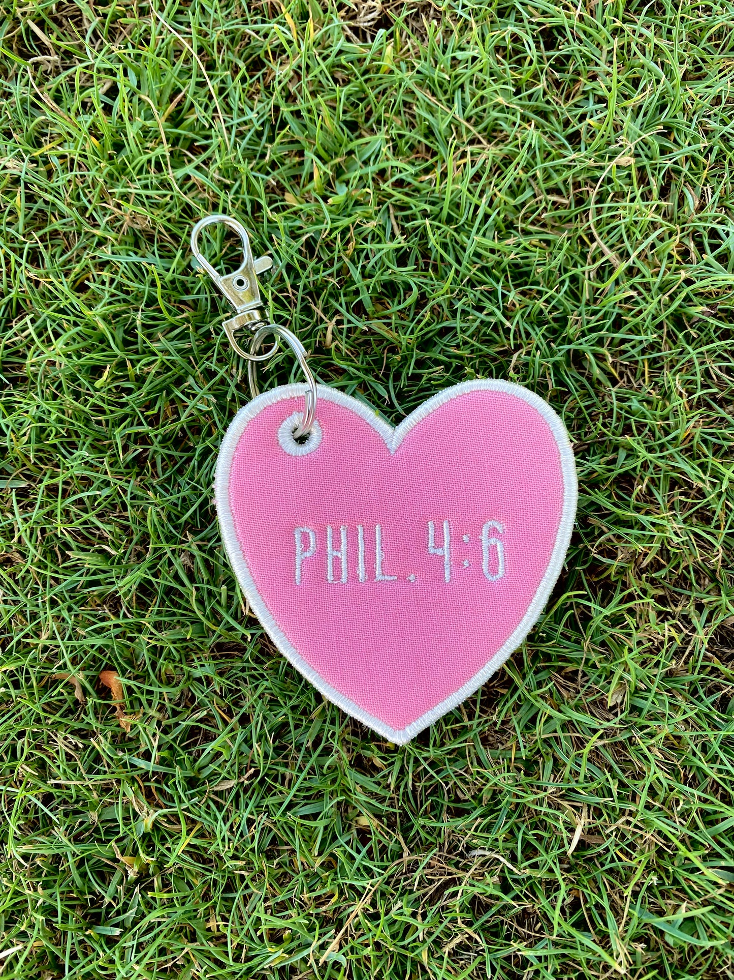 Bible Verse Heart <3 Bag Charm