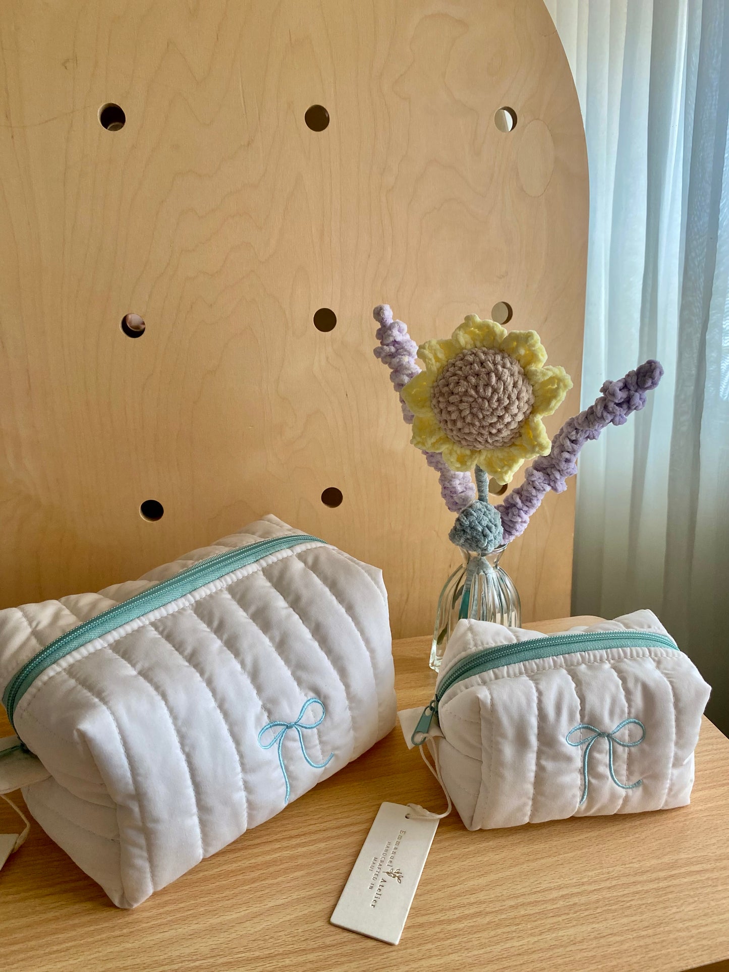 Mini Box Pouch - Blue Ribbon