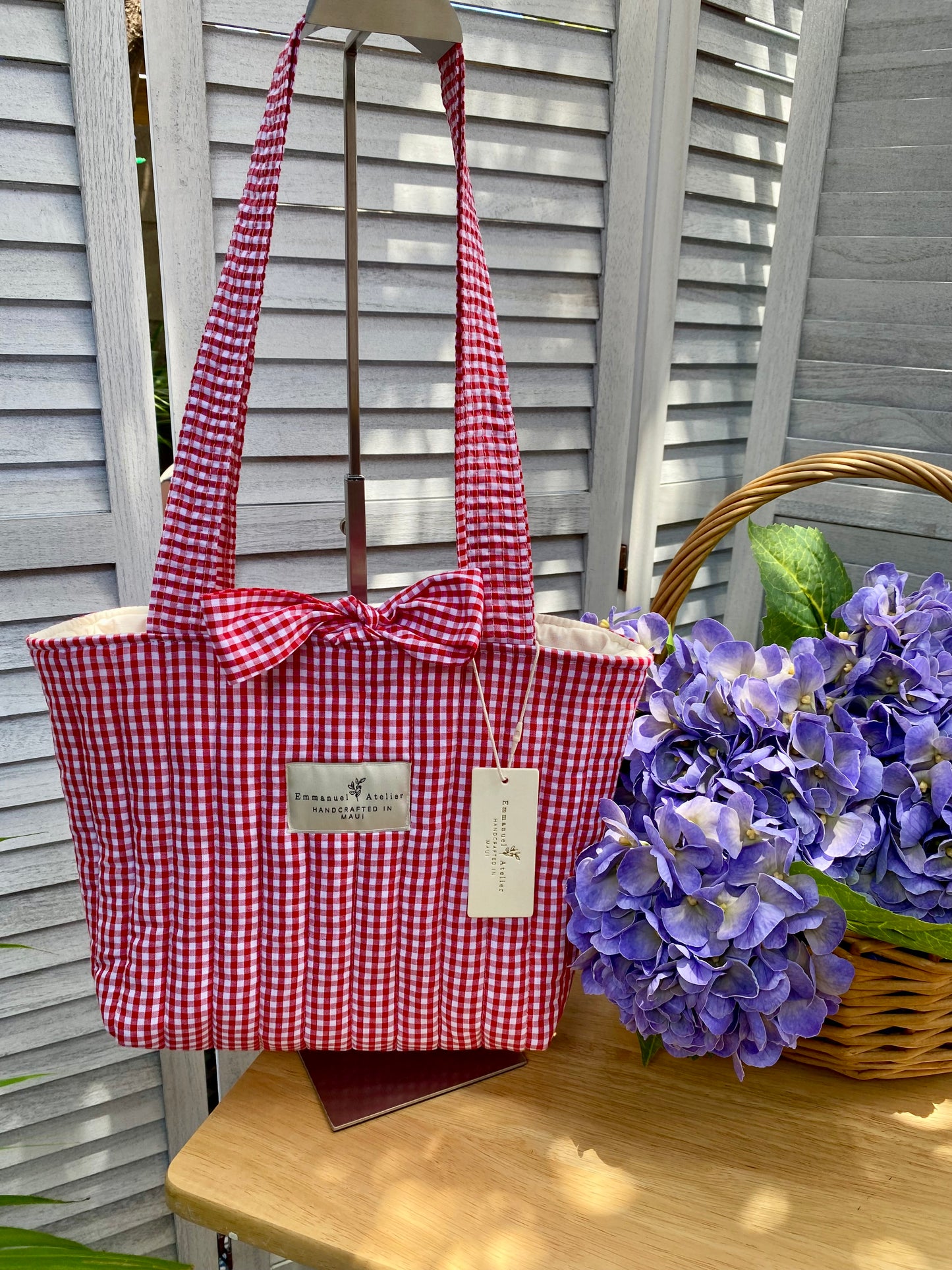 Mini Emely Tote - Red Gingham