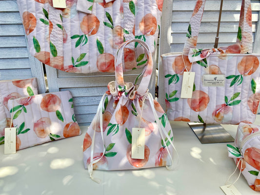 Drawstring Pouch - Peach