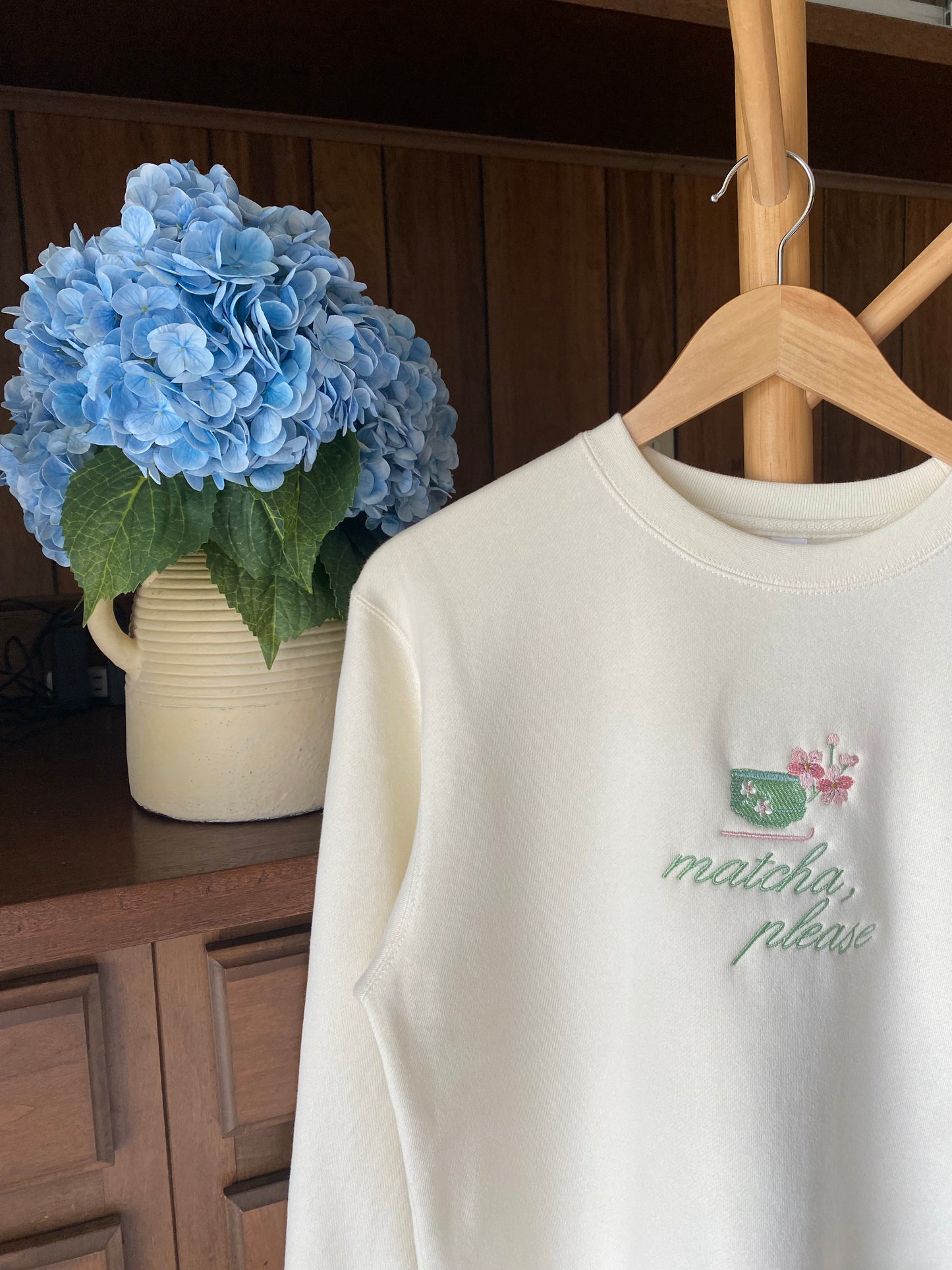 Matcha Please Oversized Crewneck