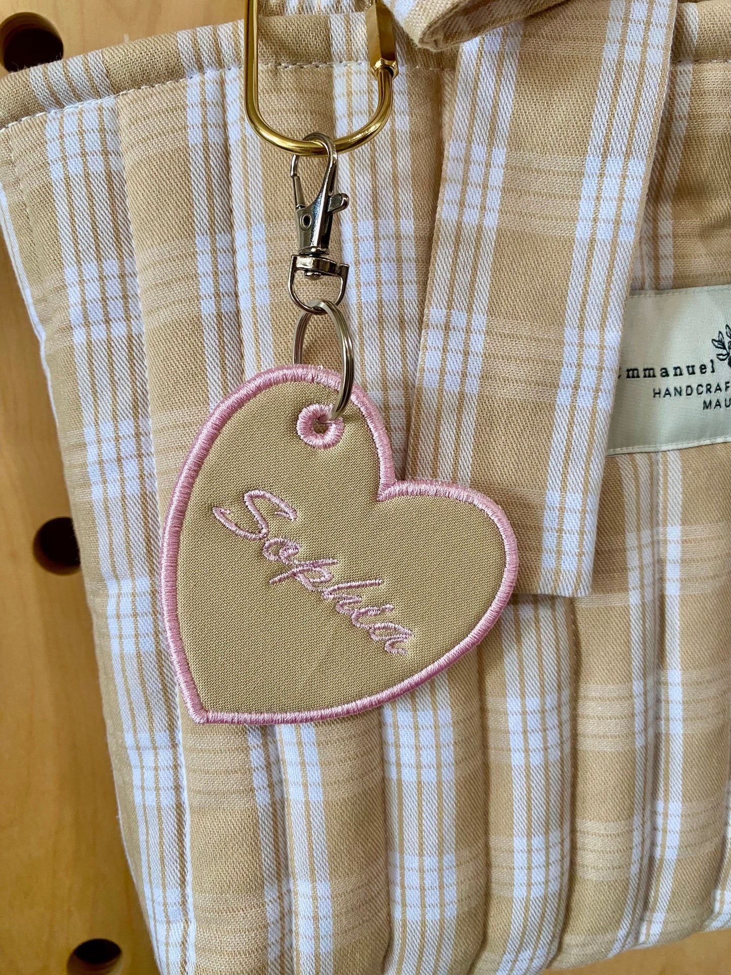 Personalized Heart <3 Bag Charm