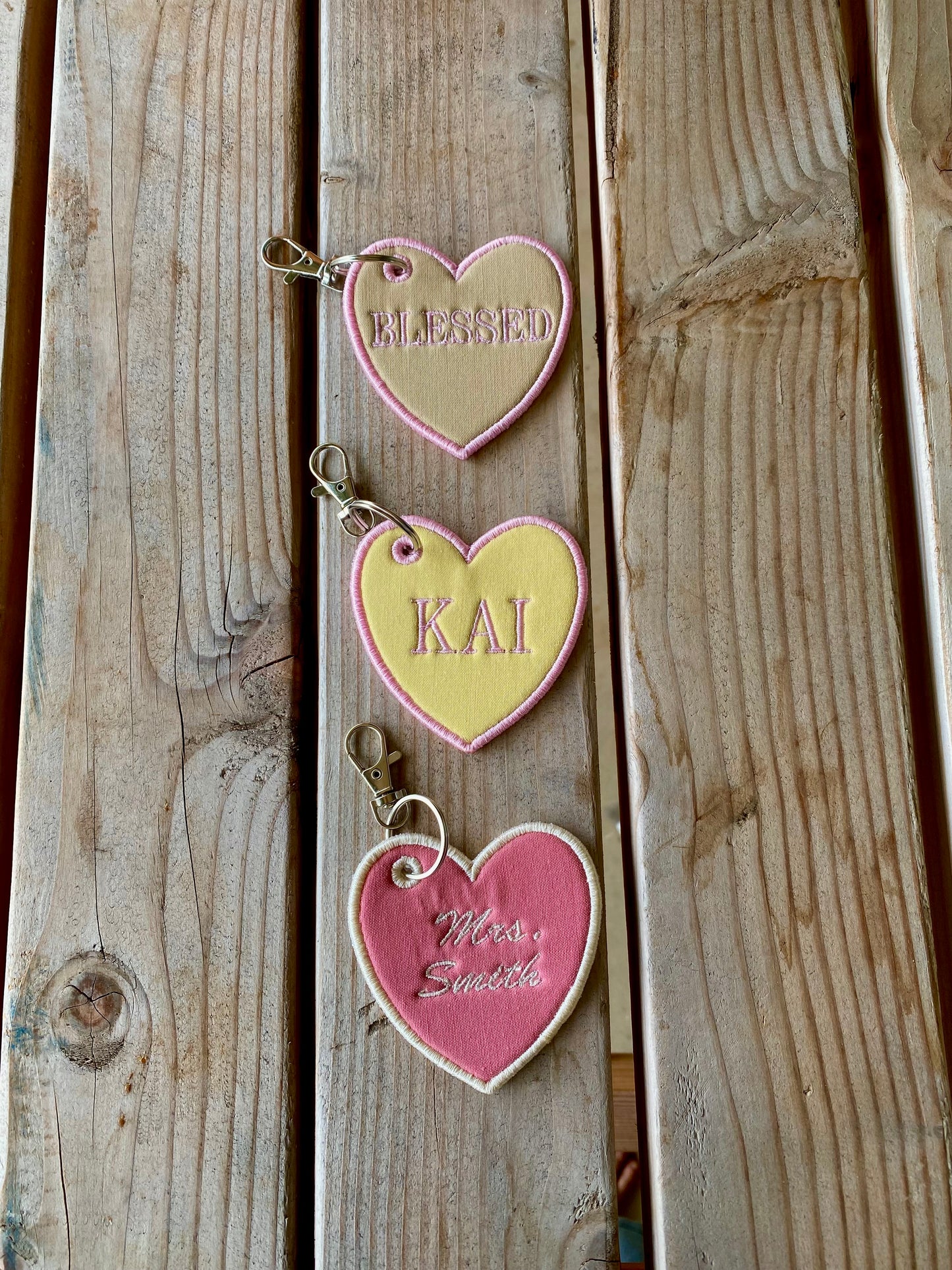 Personalized Heart <3 Bag Charm