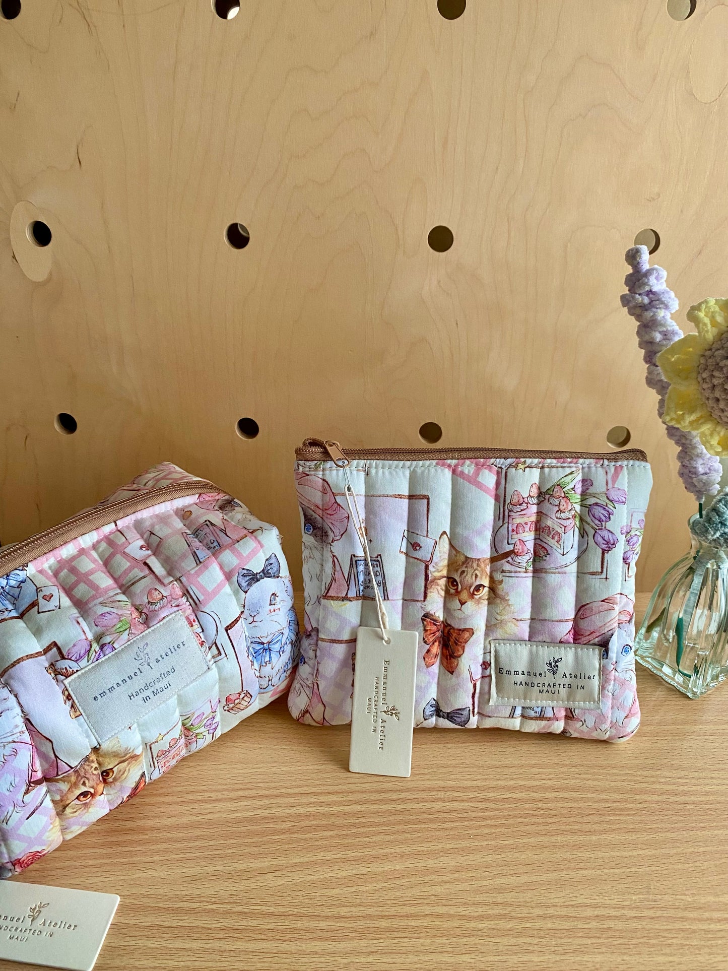 Jumbo Box Pouch - Love Cat