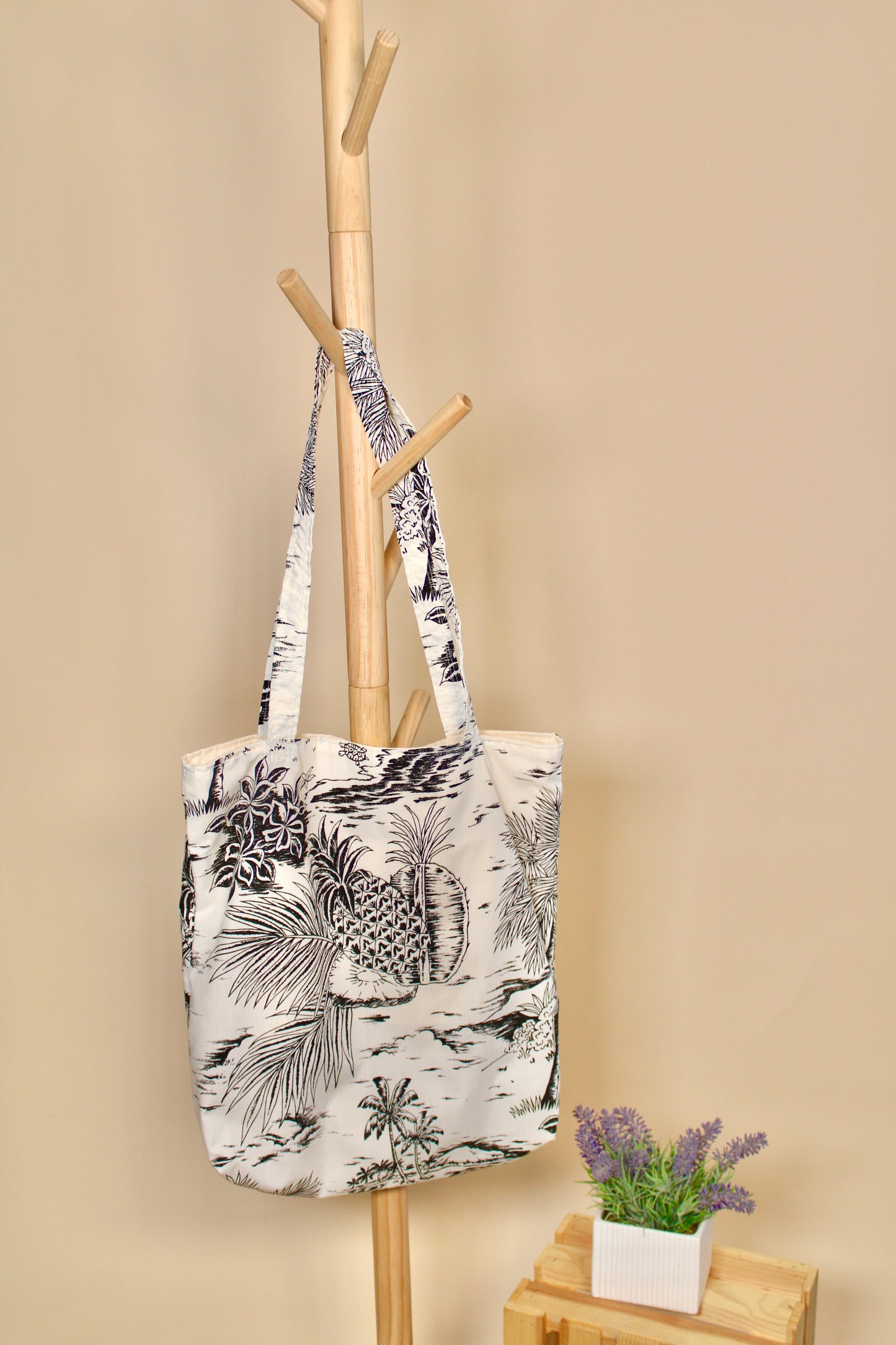 Relaxed Tote Bag - Island Hawaiian Print