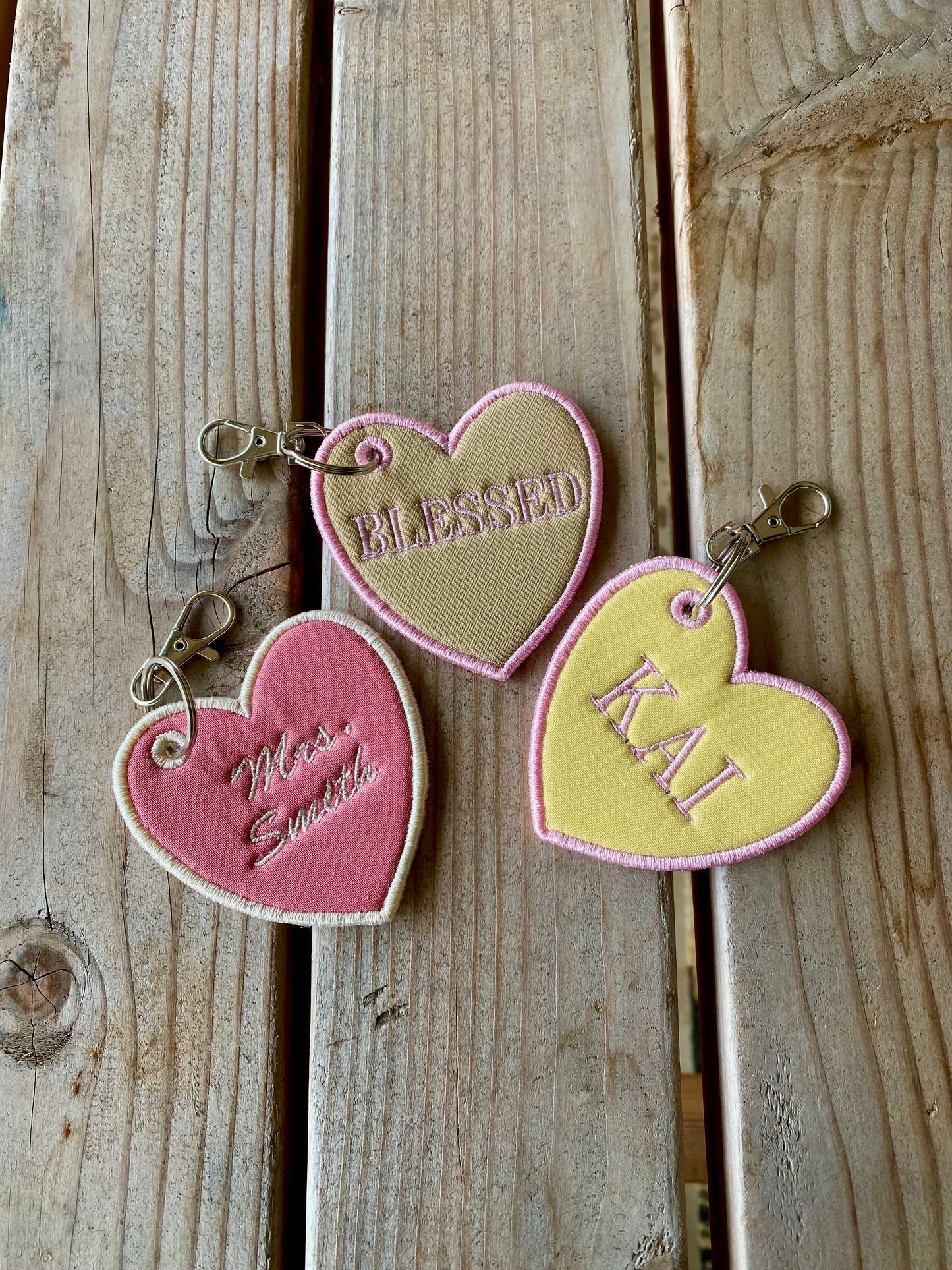 Personalized Heart <3 Bag Charm