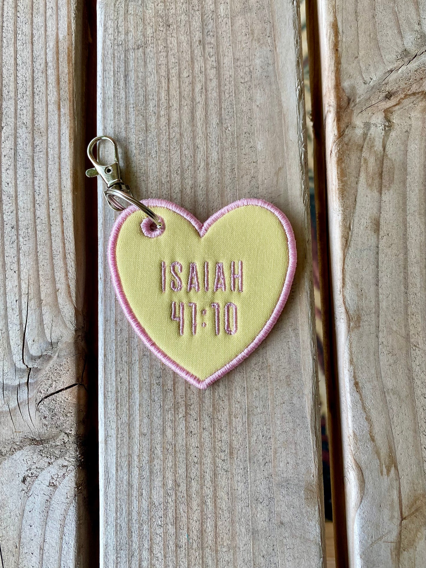 Bible Verse Heart <3 Bag Charm