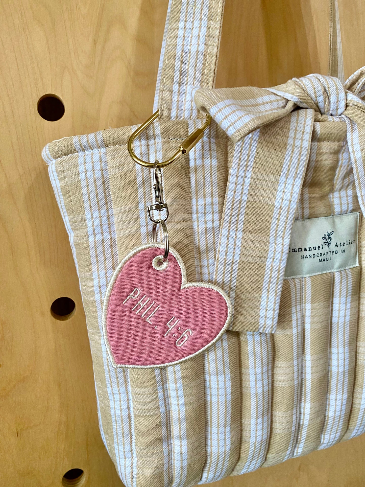 Bible Verse Heart <3 Bag Charm