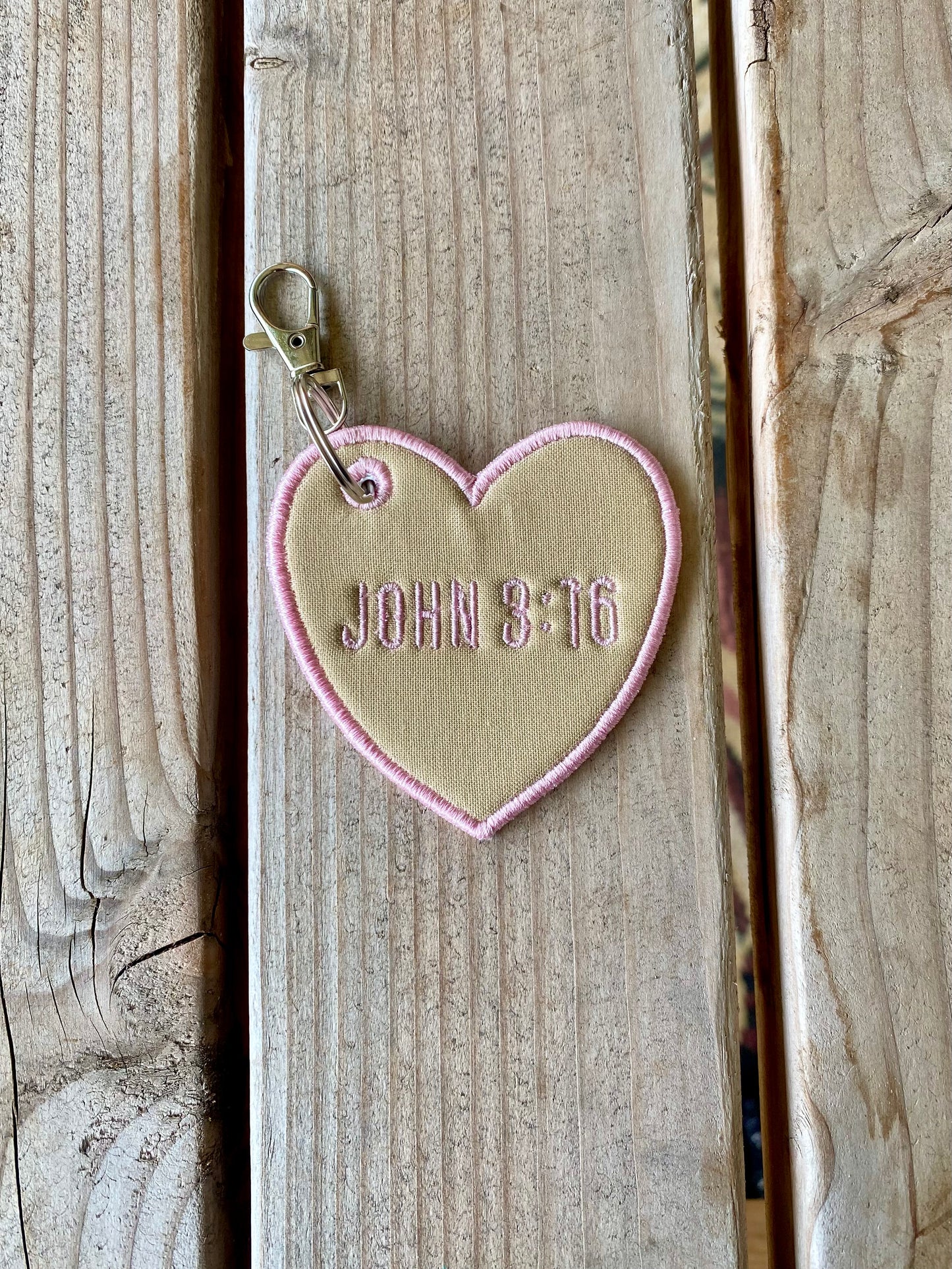 Bible Verse Heart <3 Bag Charm